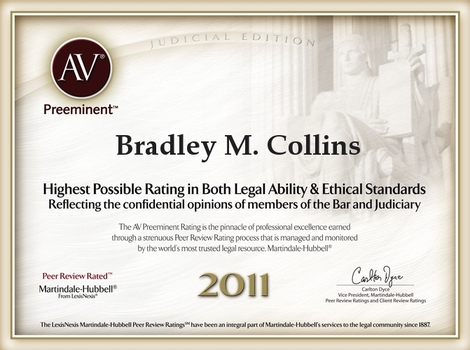 AV Preeminent Bradley M. Collins P.A. 2011