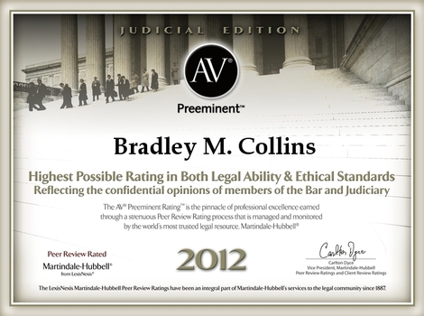 AV Preeminent 2012 Bradley M. Collins